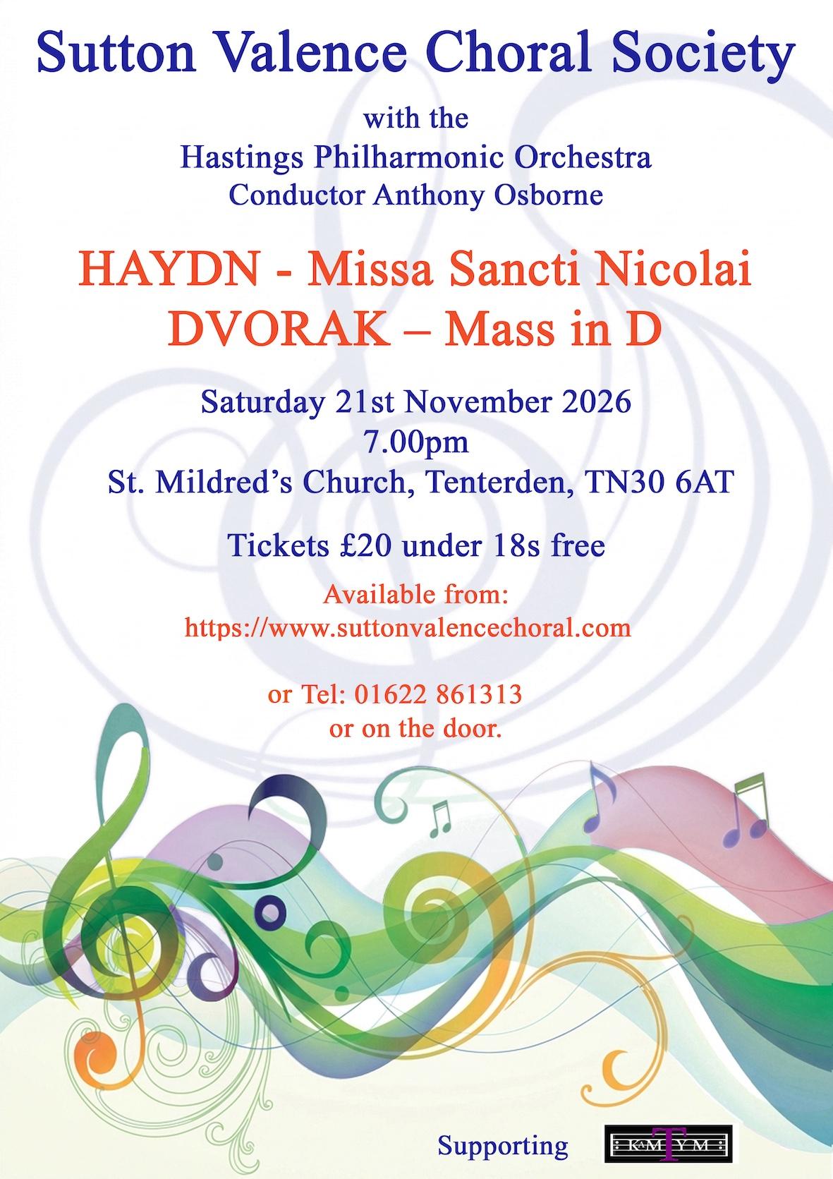 Haydn&rsquo;s Missa Sancti Nicolai and Dvorak&rsquo;s Mass in D